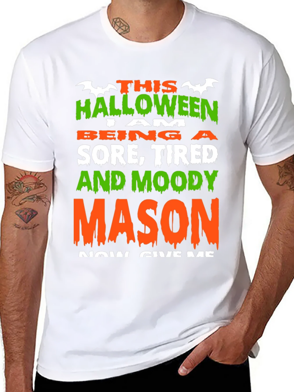 Halloween Sore Tired Moody Mason T-Shirt product image 10