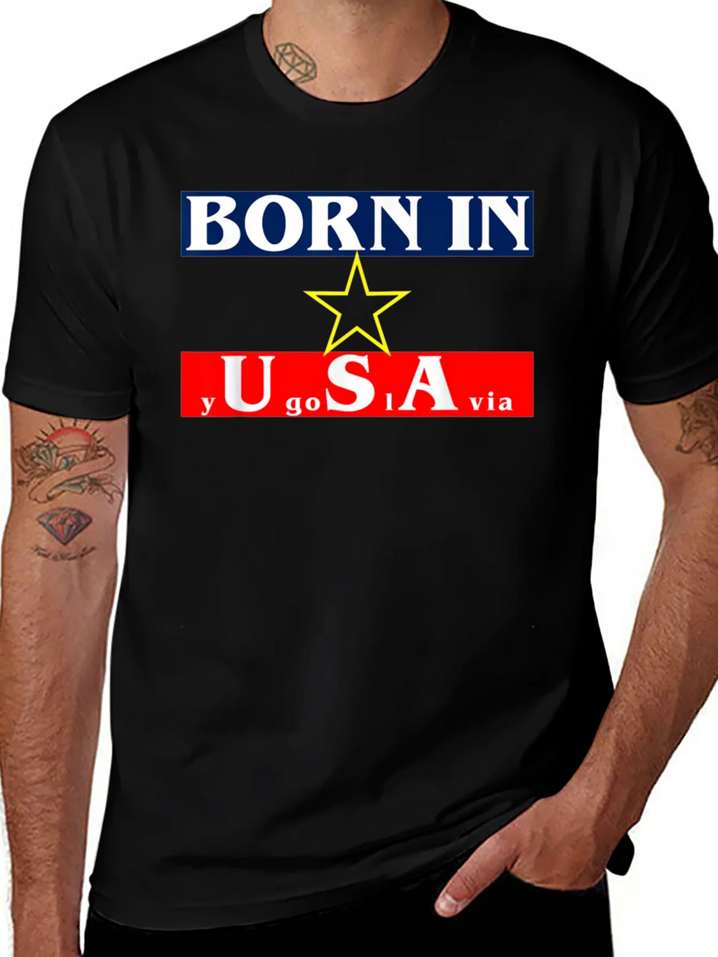 Born In Yugoslavia Made In USA Graphic Tee product image 1
