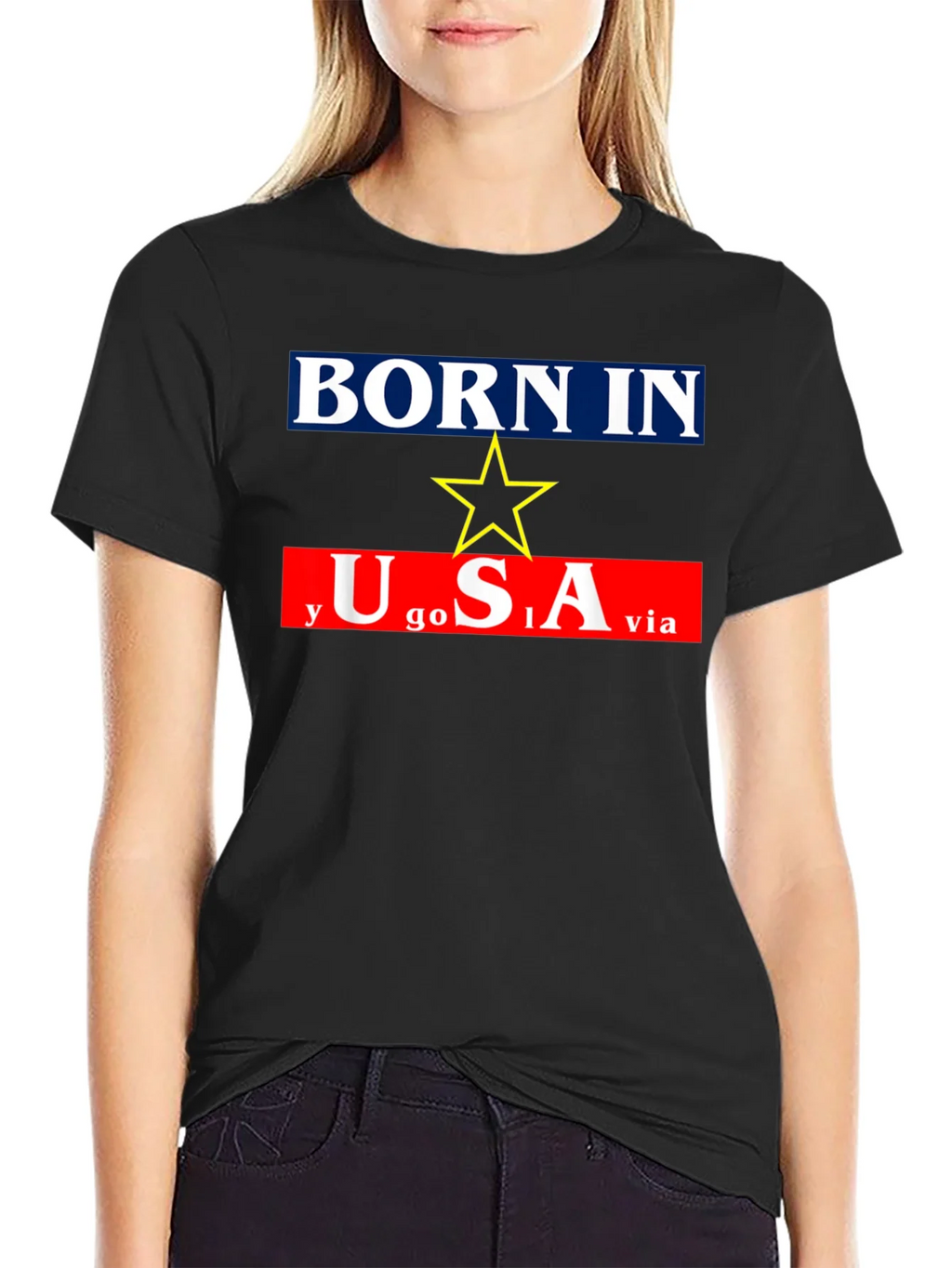 Born In Yugoslavia Made In USA Graphic Tee product image 5