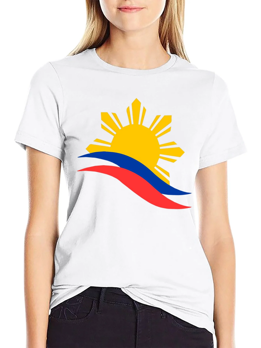 Philippines Flag Graphic T-Shirt - Black product image 11