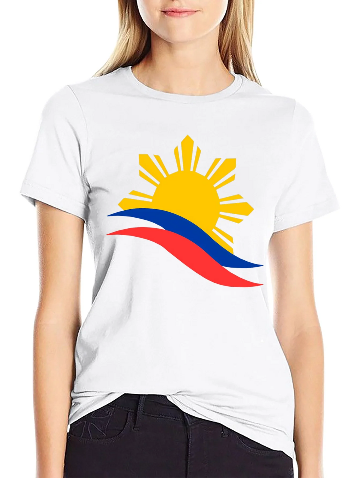 Philippines Flag Graphic T-Shirt - Black product image 11