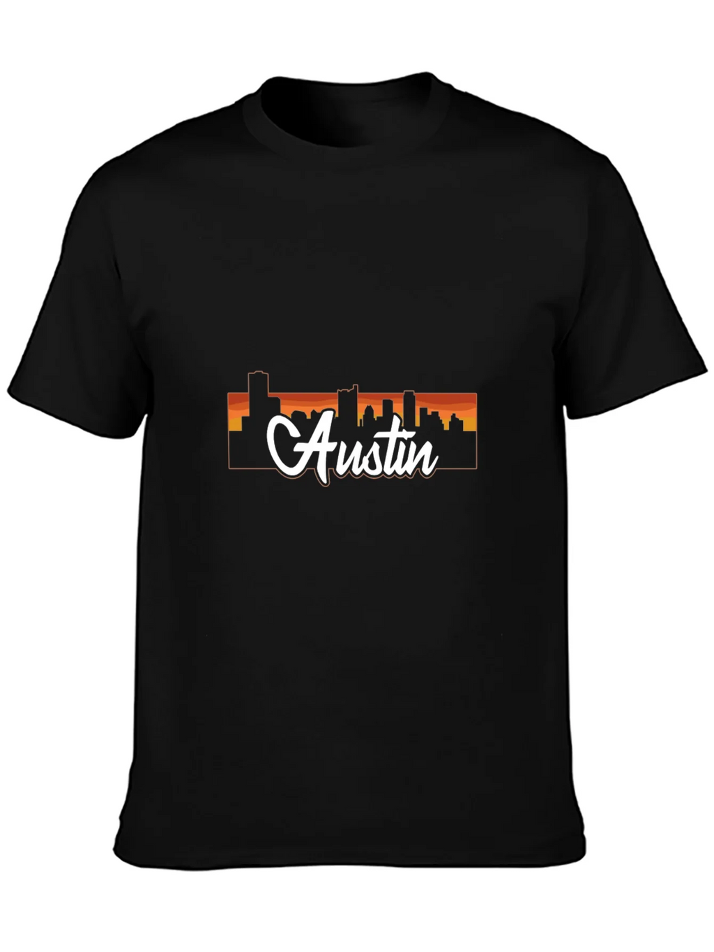 Austin Skyline T-Shirt - Mens Black Graphic Tee product image 6