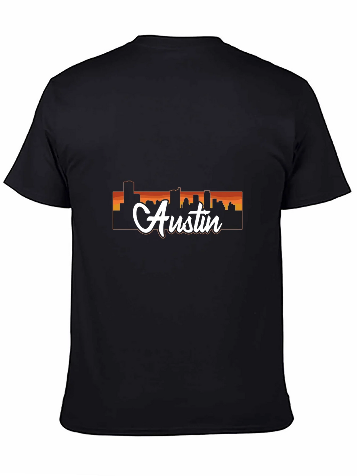Austin Skyline T-Shirt - Mens Black Graphic Tee product image 7