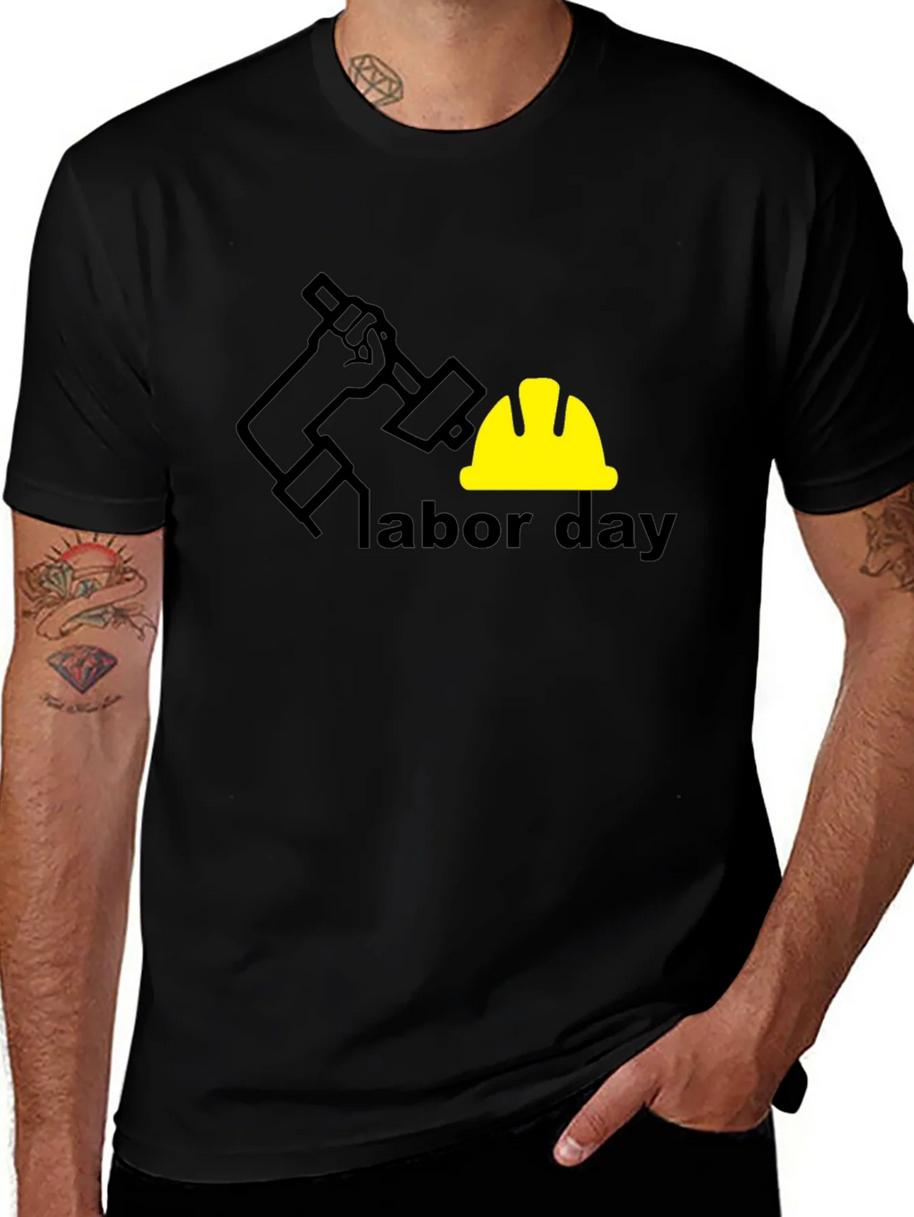 Labor Day T-Shirt - Black Graphic Tee product image 1