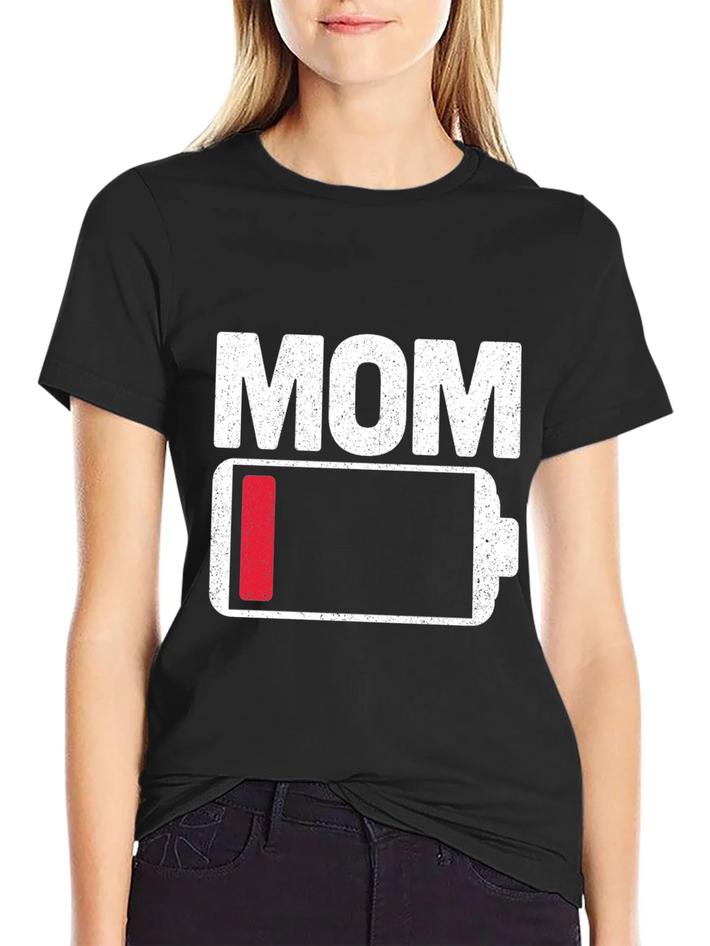 Mom Low Battery T-Shirt - Funny Mothers Day Gift product image 5