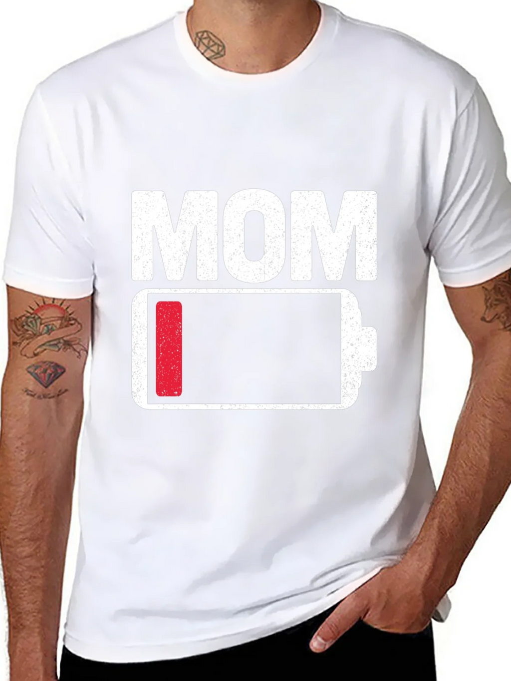 Mom Low Battery T-Shirt - Funny Mothers Day Gift product image 10