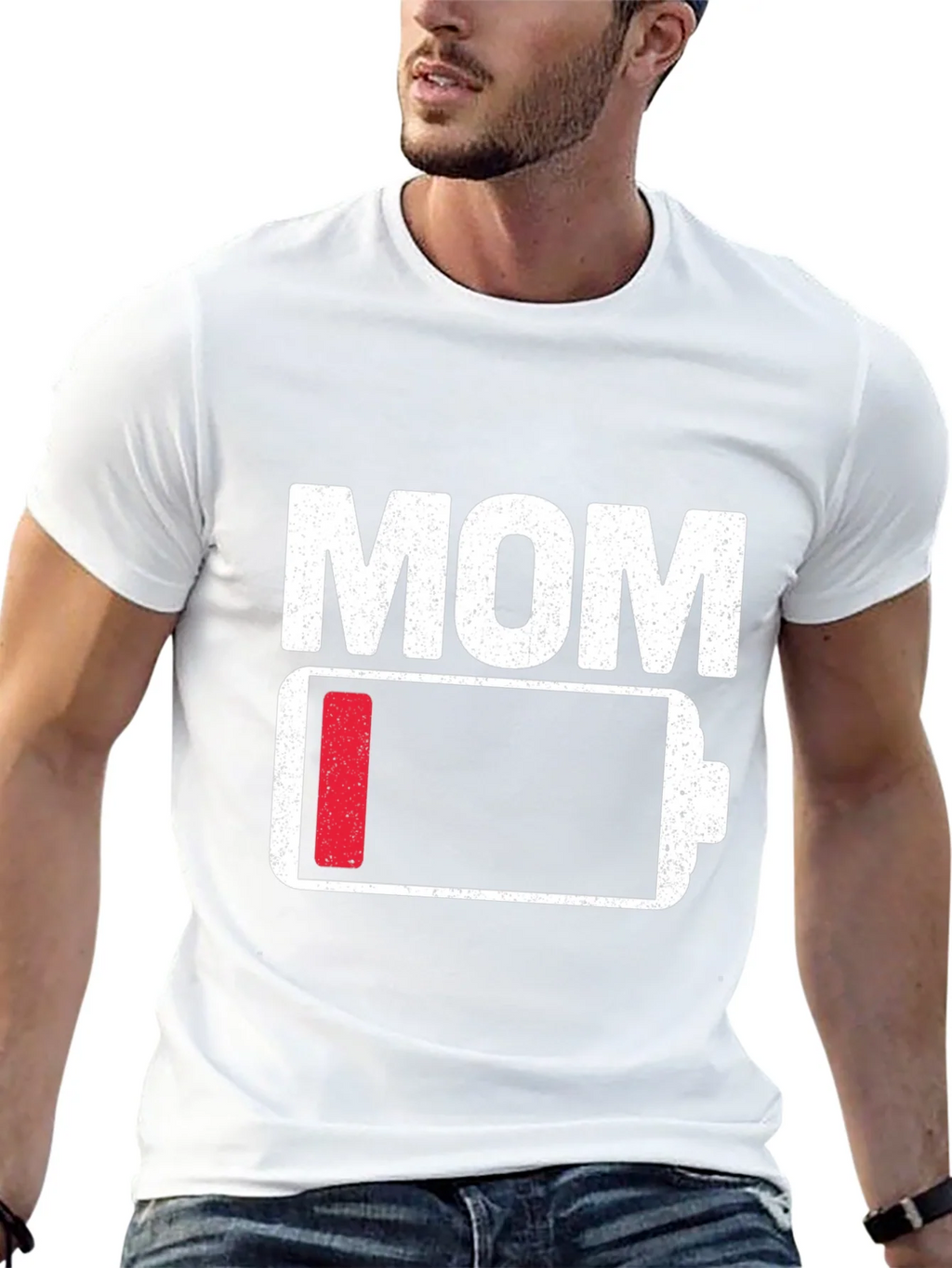Mom Low Battery T-Shirt - Funny Mothers Day Gift product image 4