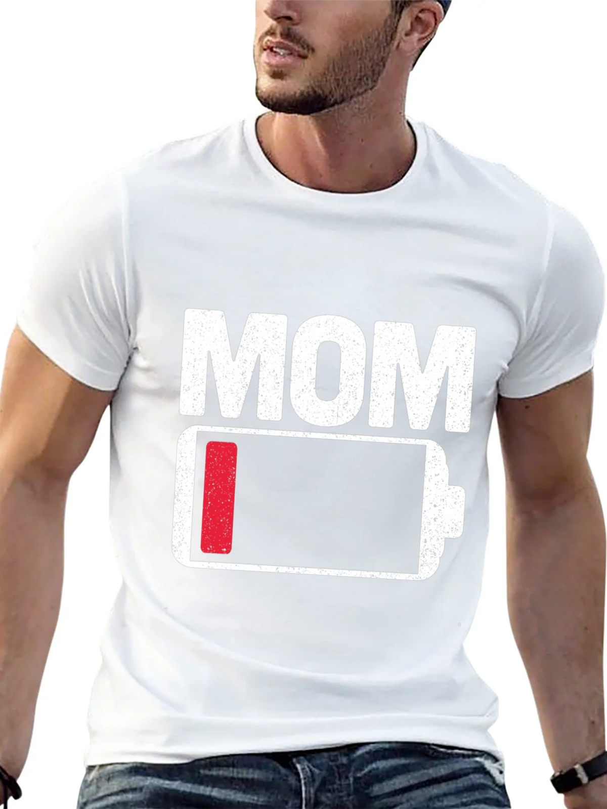 Mom Low Battery T-Shirt - Funny Mothers Day Gift product image 4