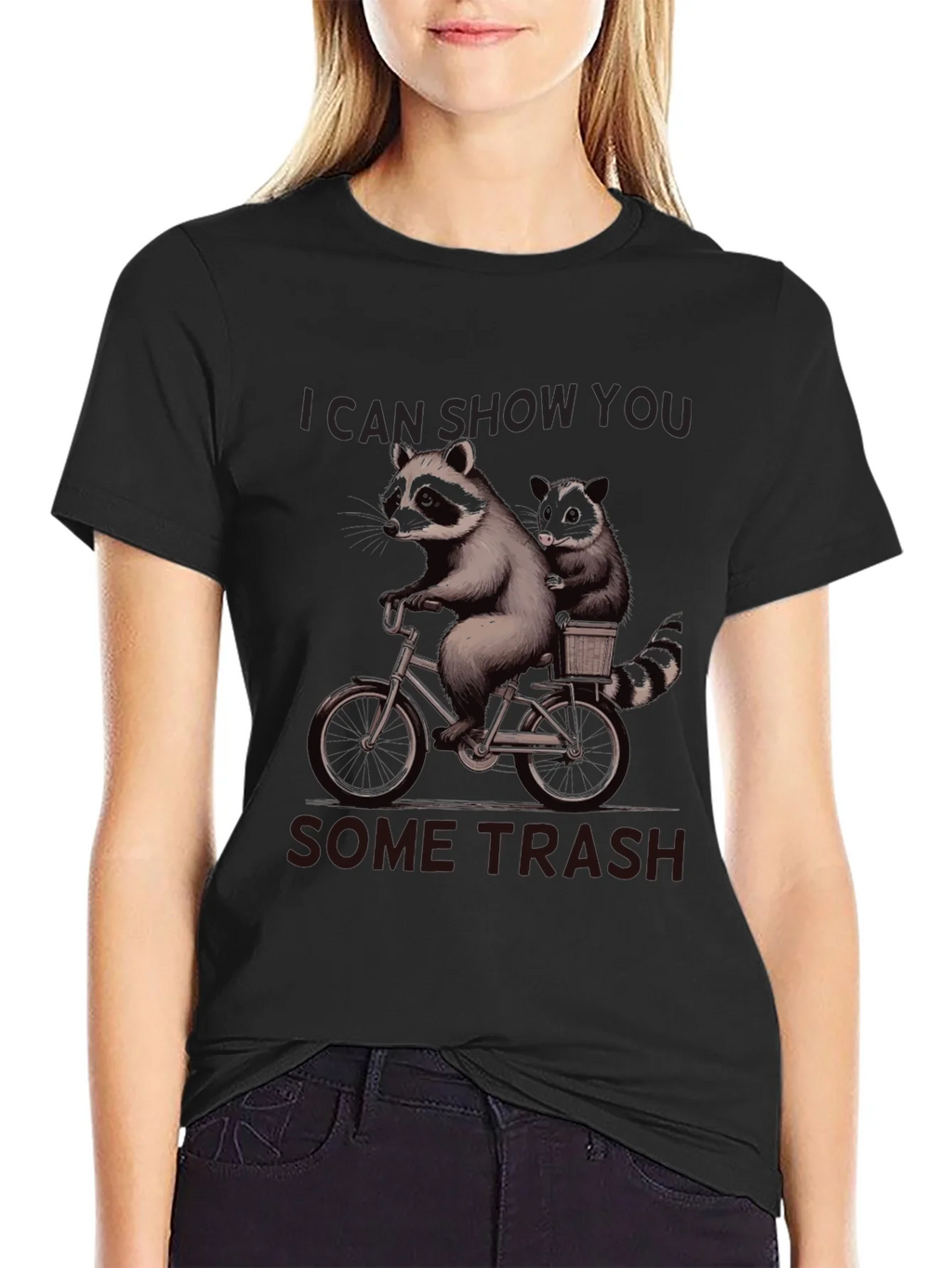 Raccoon Bike Ride Graphic T-Shirt product image 5