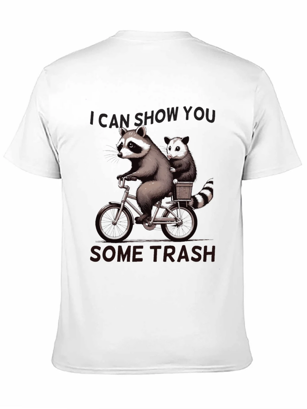 Raccoon Bike Ride Graphic T-Shirt product image 2
