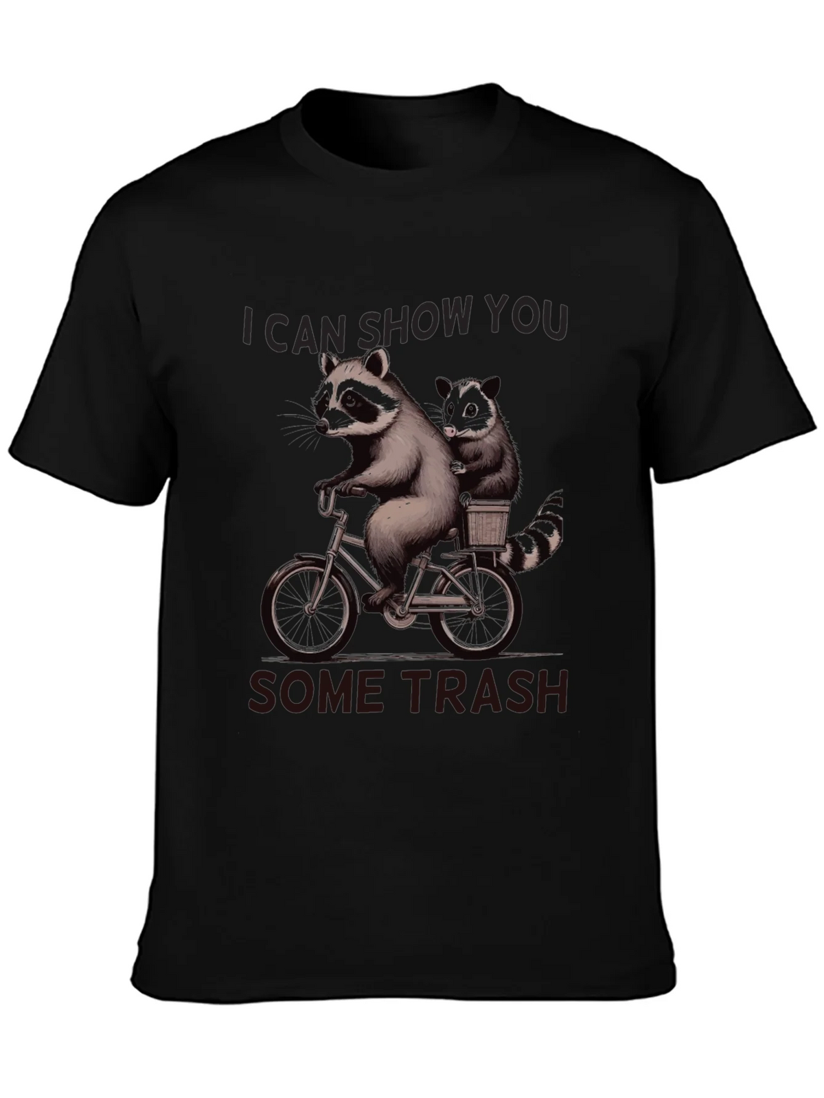 Raccoon Bike Ride Graphic T-Shirt product image 6