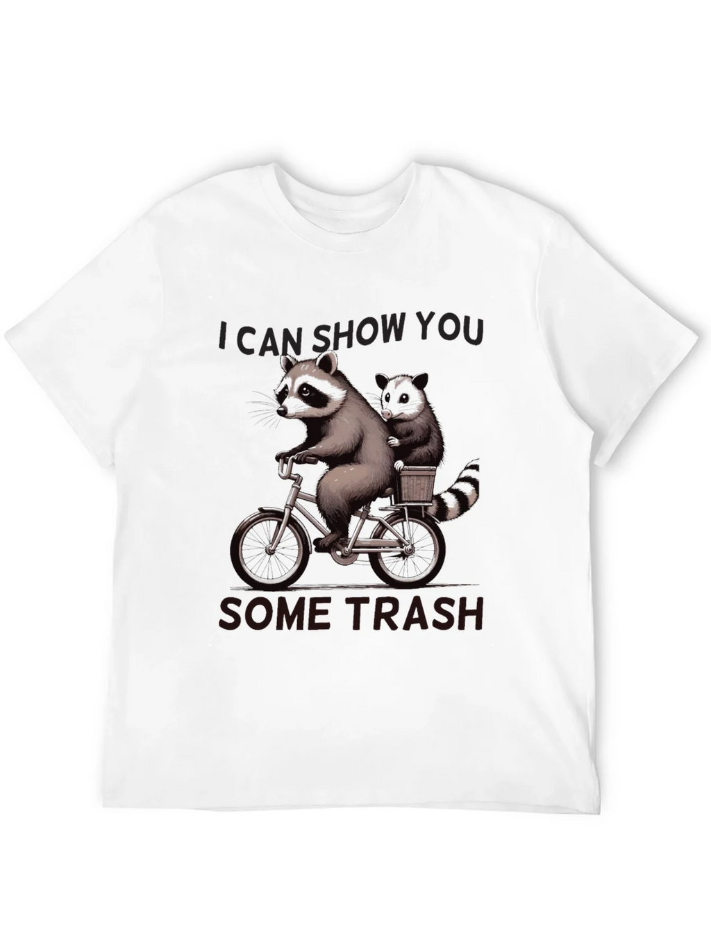 Raccoon Bike Ride Graphic T-Shirt product image 3