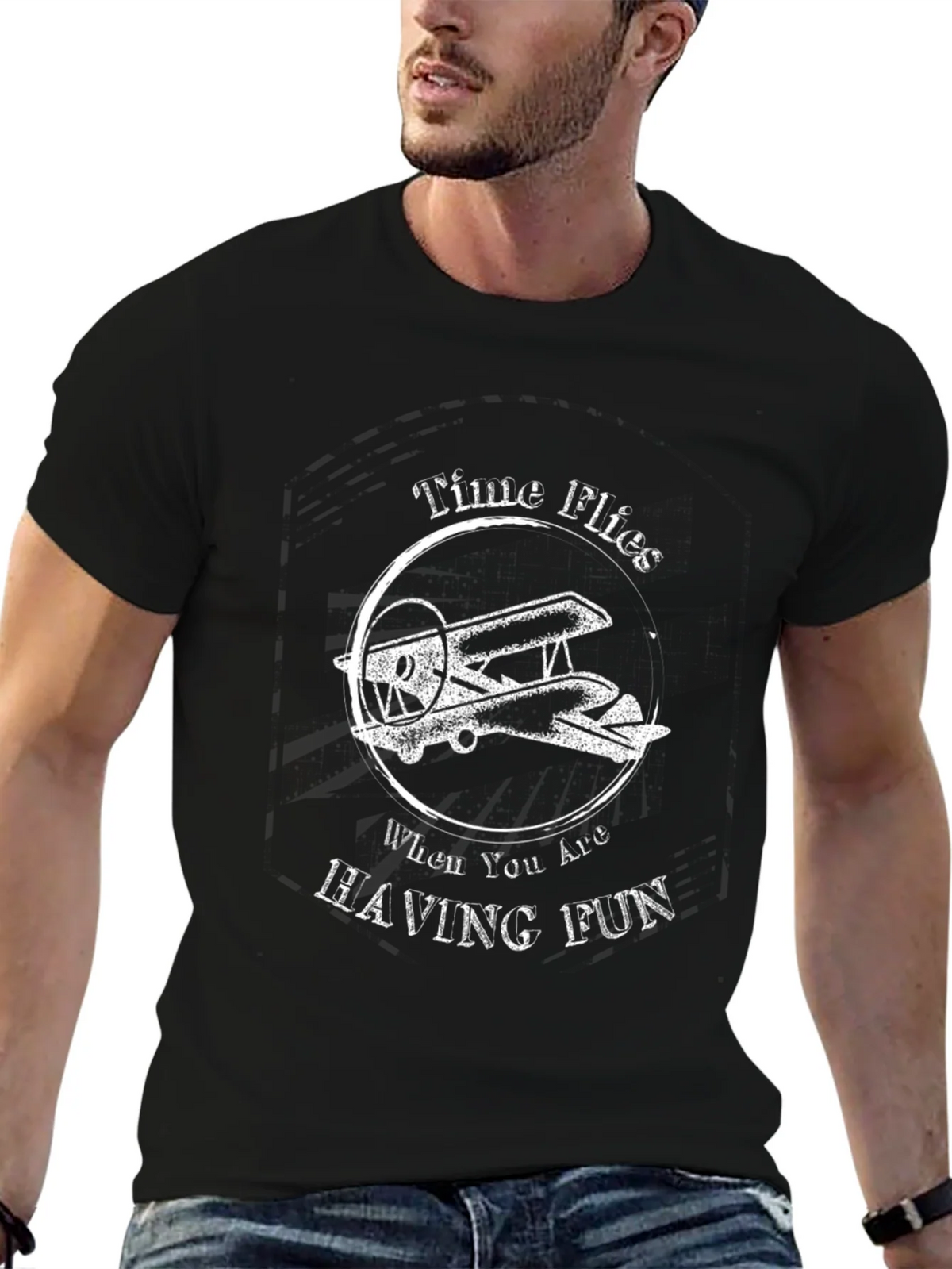 Time Flies T-Shirt - Airplane Graphic Tee product image 9