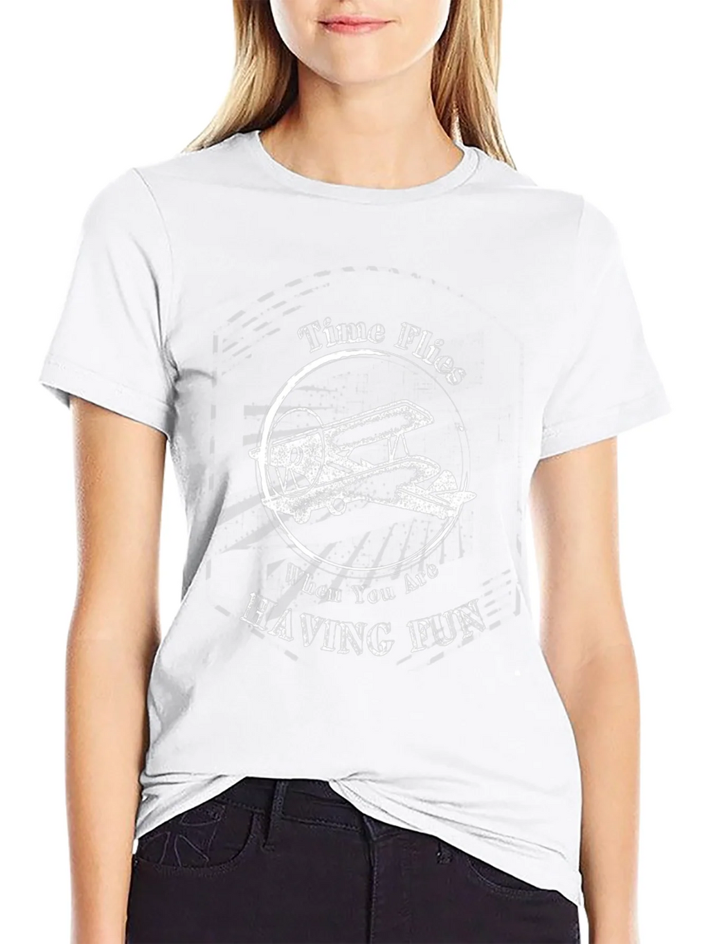 Time Flies T-Shirt - Airplane Graphic Tee product image 11