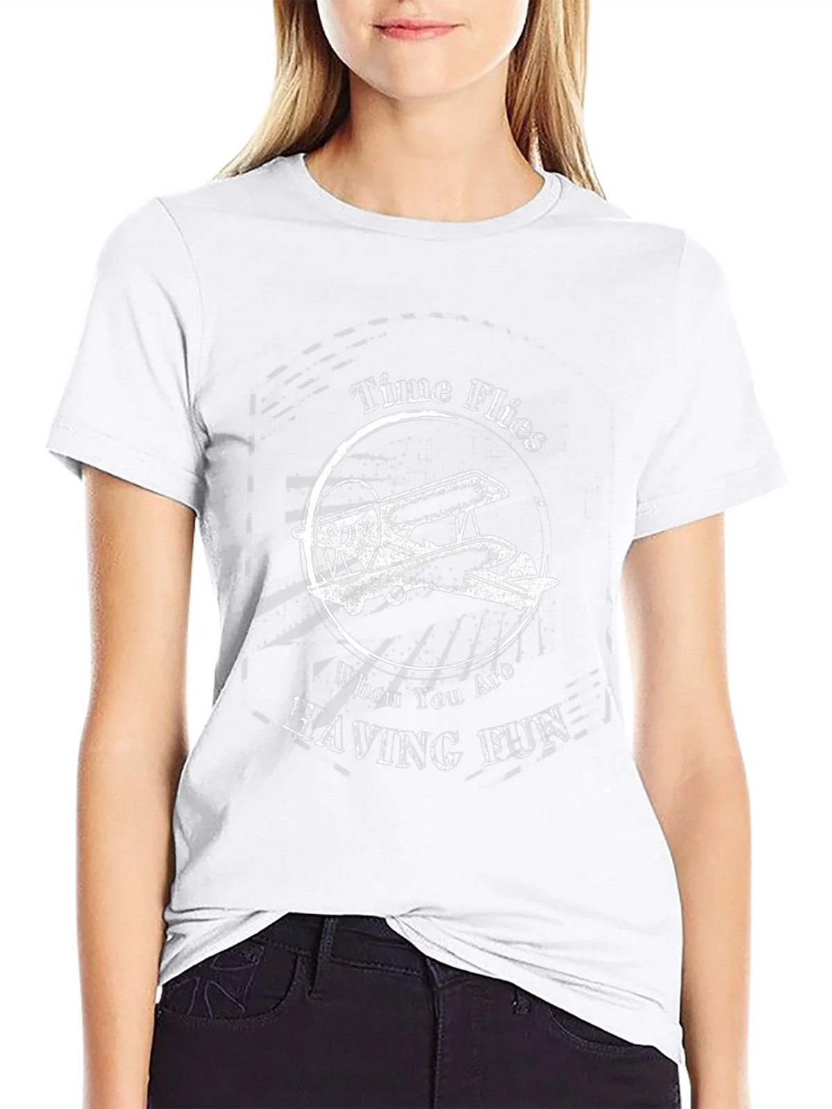 Time Flies T-Shirt - Airplane Graphic Tee product image 11