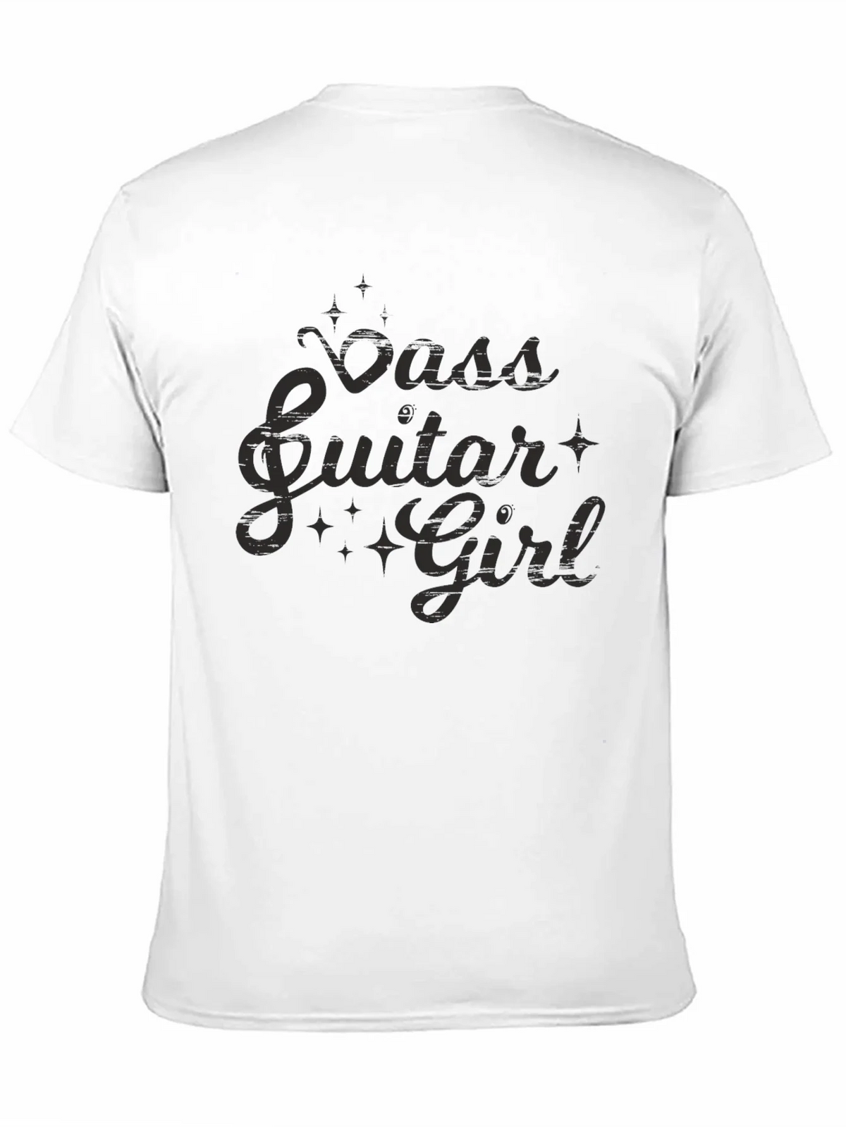 Bass Guitar Girl Black T-Shirt product image 2