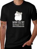 Hamster Fit Funny Graphic Tee product image 1