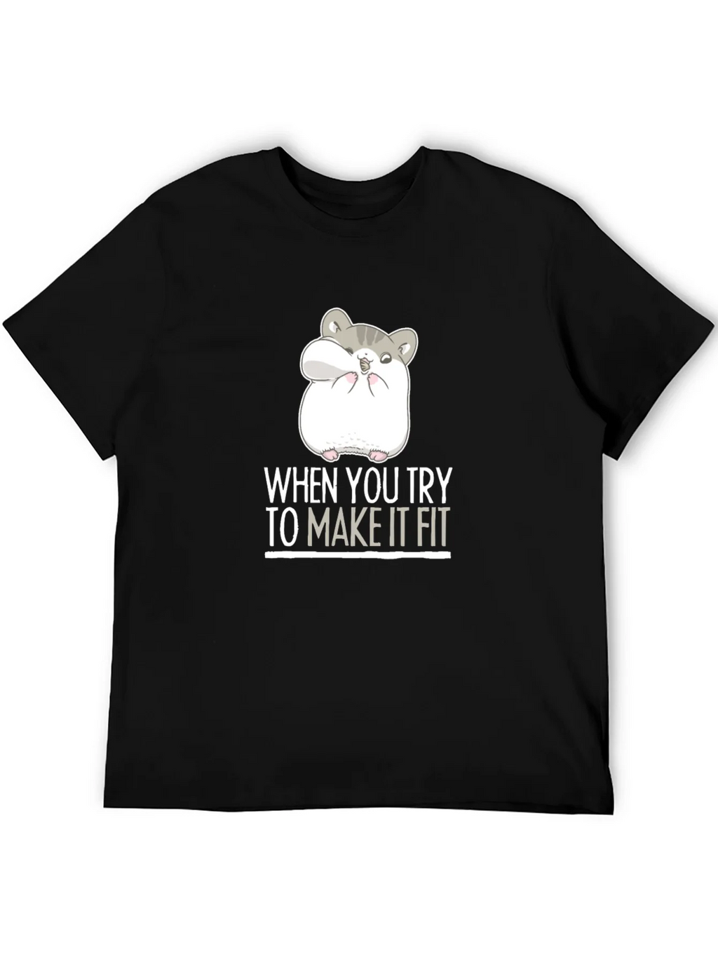 Hamster Fit Funny Graphic Tee product image 8