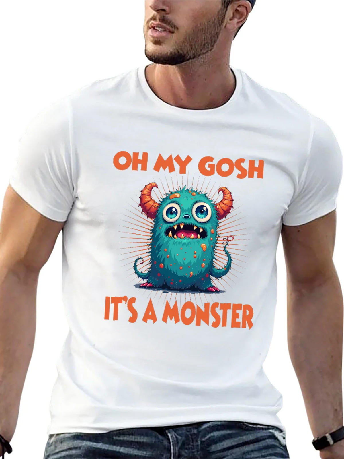 Oh My Gosh Its A Monster Graphic Tee product image 4