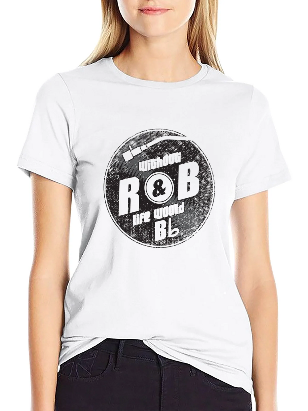 R&B Vinyl Record Graphic Tee - Black product image 11