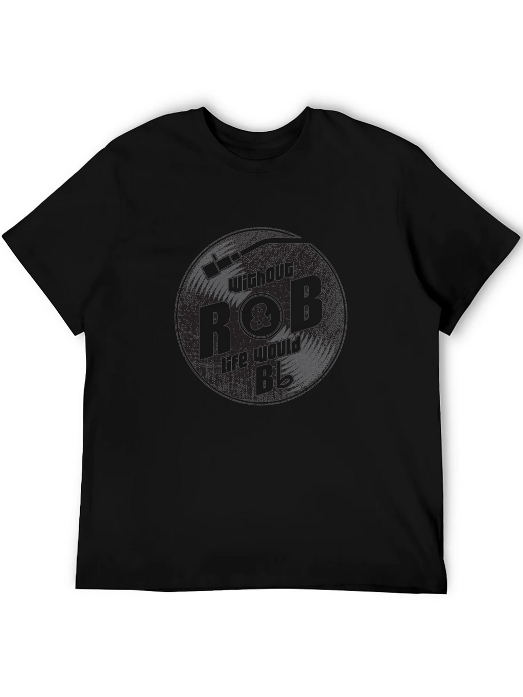 R&B Vinyl Record Graphic Tee - Black product image 8