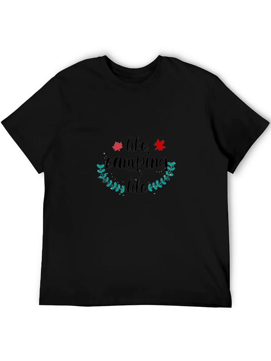 Camping Life Black T-Shirt product image 8