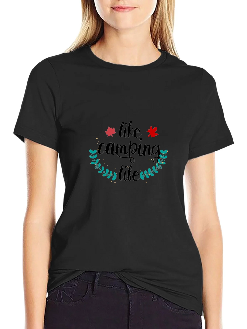Camping Life Black T-Shirt product image 5
