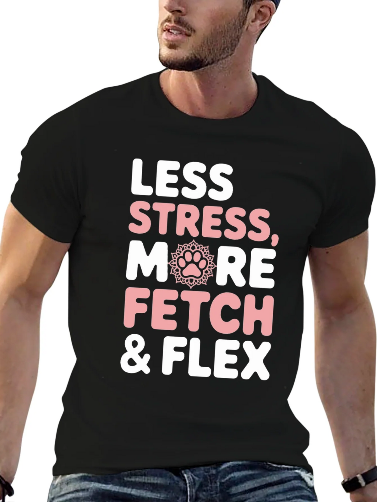 Less Stress More Fetch & Flex Graphic Tee product image 9