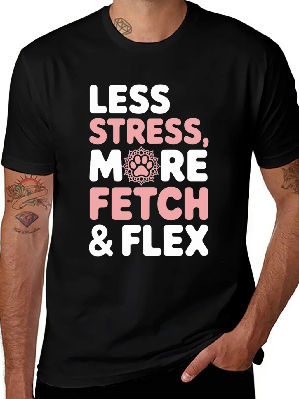 Less Stress More Fetch & Flex Graphic Tee product image 1