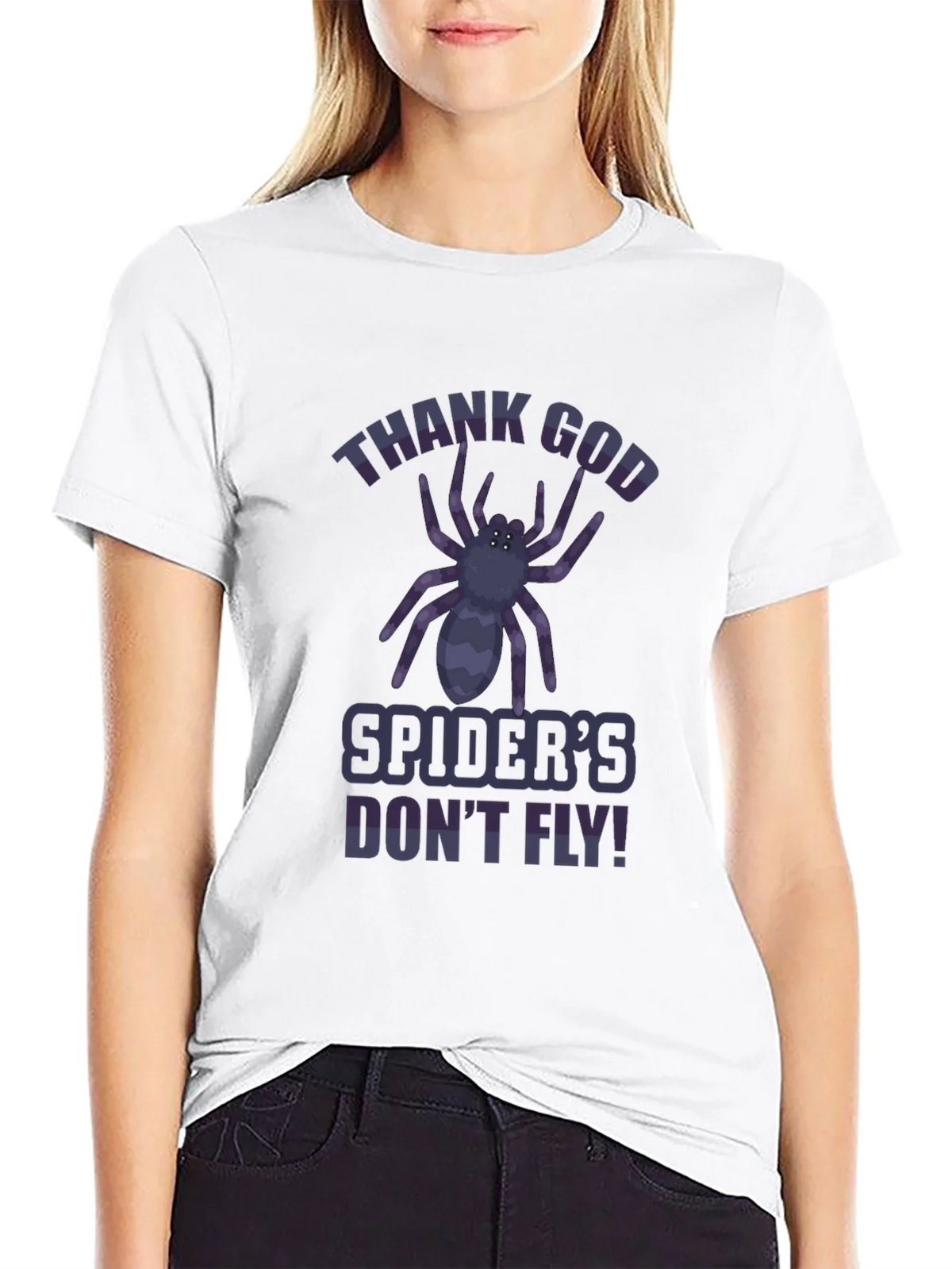 Thank God Spiders Dont Fly T-Shirt product image 11