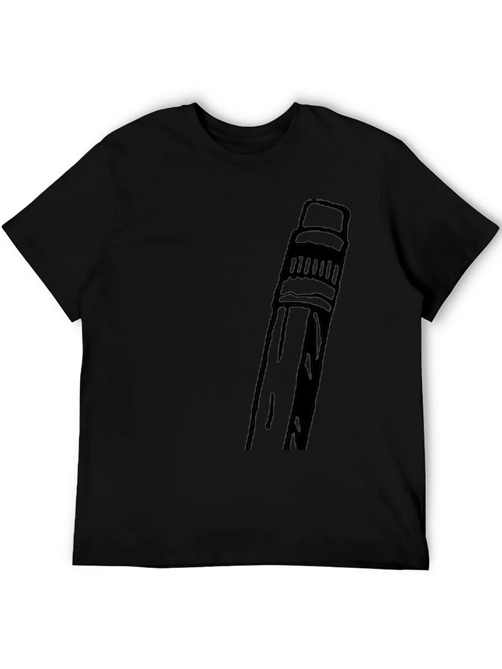 Pencil Graphic T-Shirt - Black product image 8