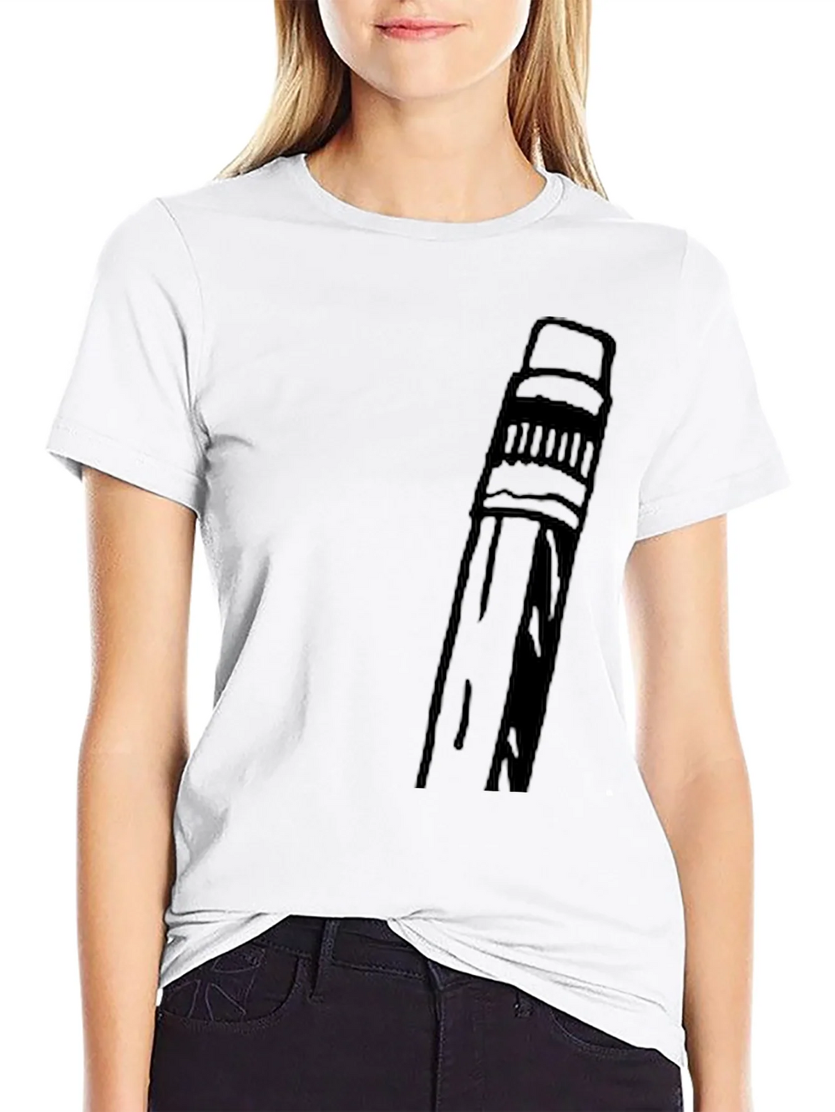 Pencil Graphic T-Shirt - Black product image 11