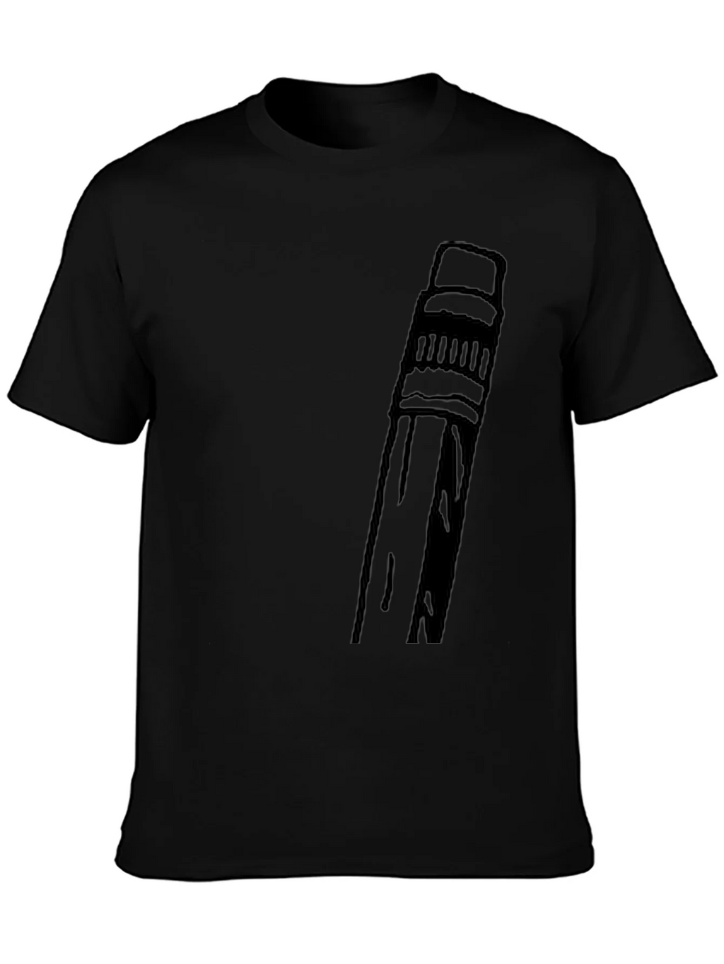 Pencil Graphic T-Shirt - Black product image 6