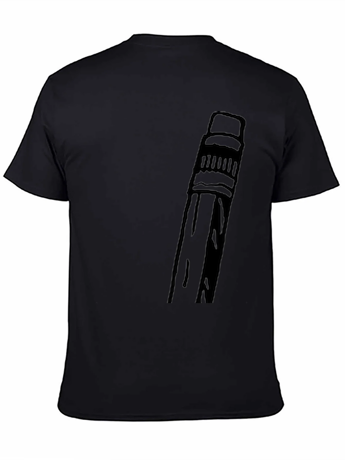 Pencil Graphic T-Shirt - Black product image 7