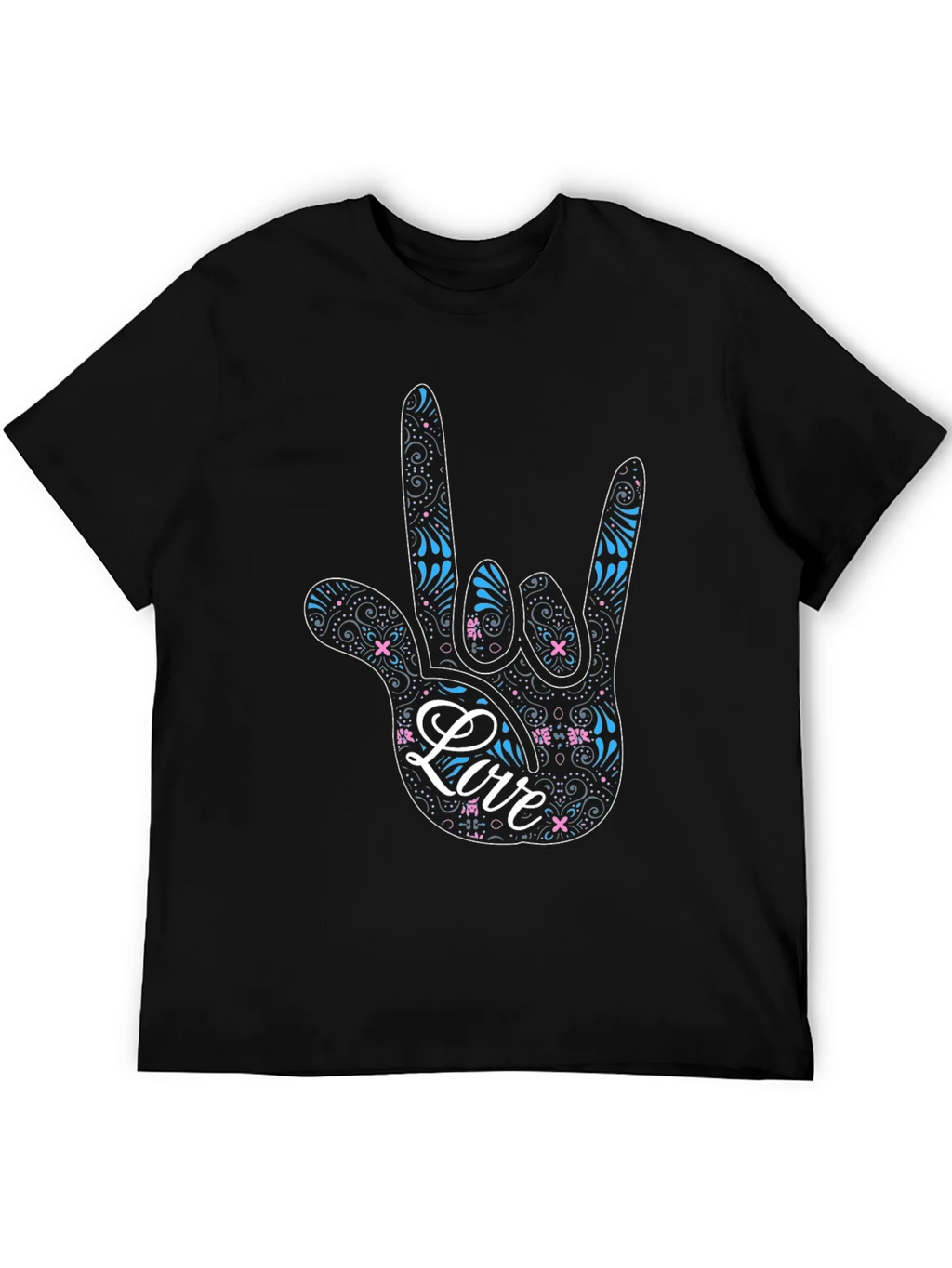 Love Sign Language Graphic Tee - Black product image 8