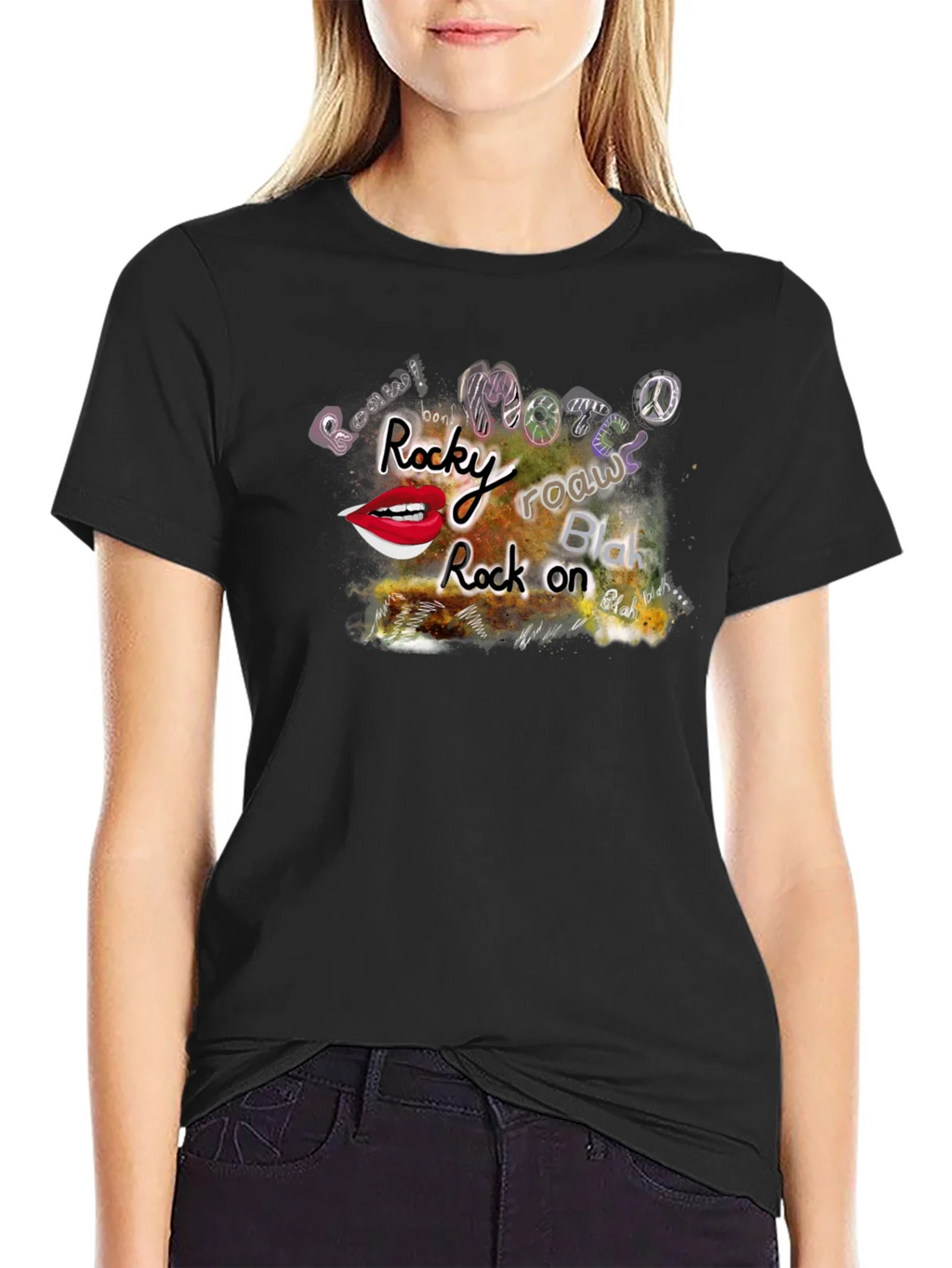 Rocky Road Rock On Tee - Funky Graphic T-Shirt product image 5