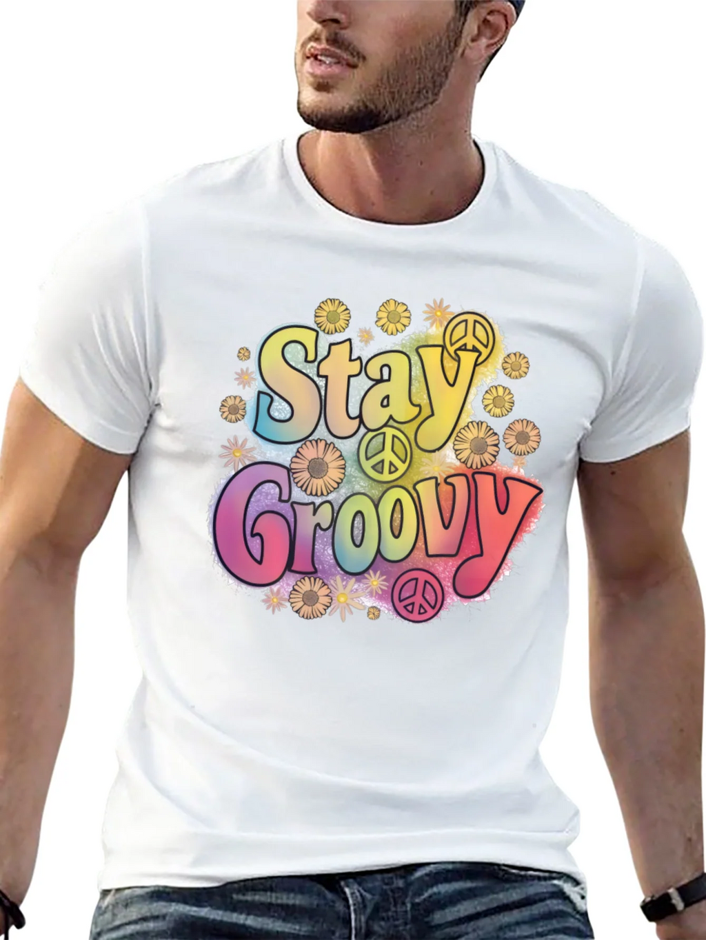 Stay Groovy Retro Graphic Tee product image 4