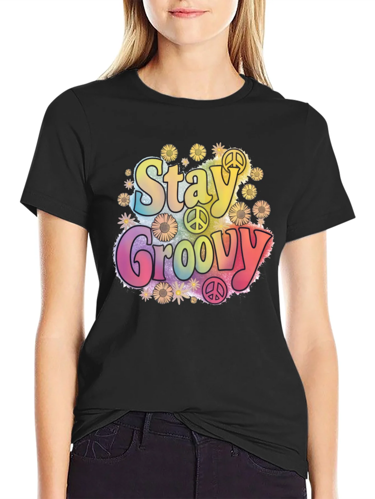 Stay Groovy Retro Graphic Tee product image 5