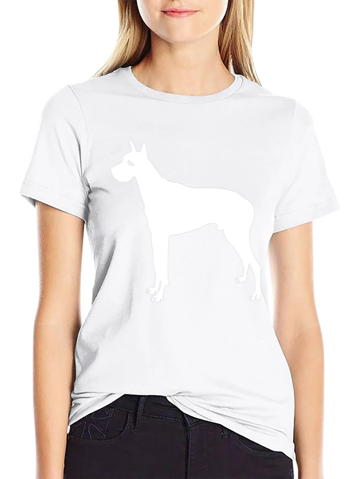Dog Silhouette Black T-Shirt product image 11