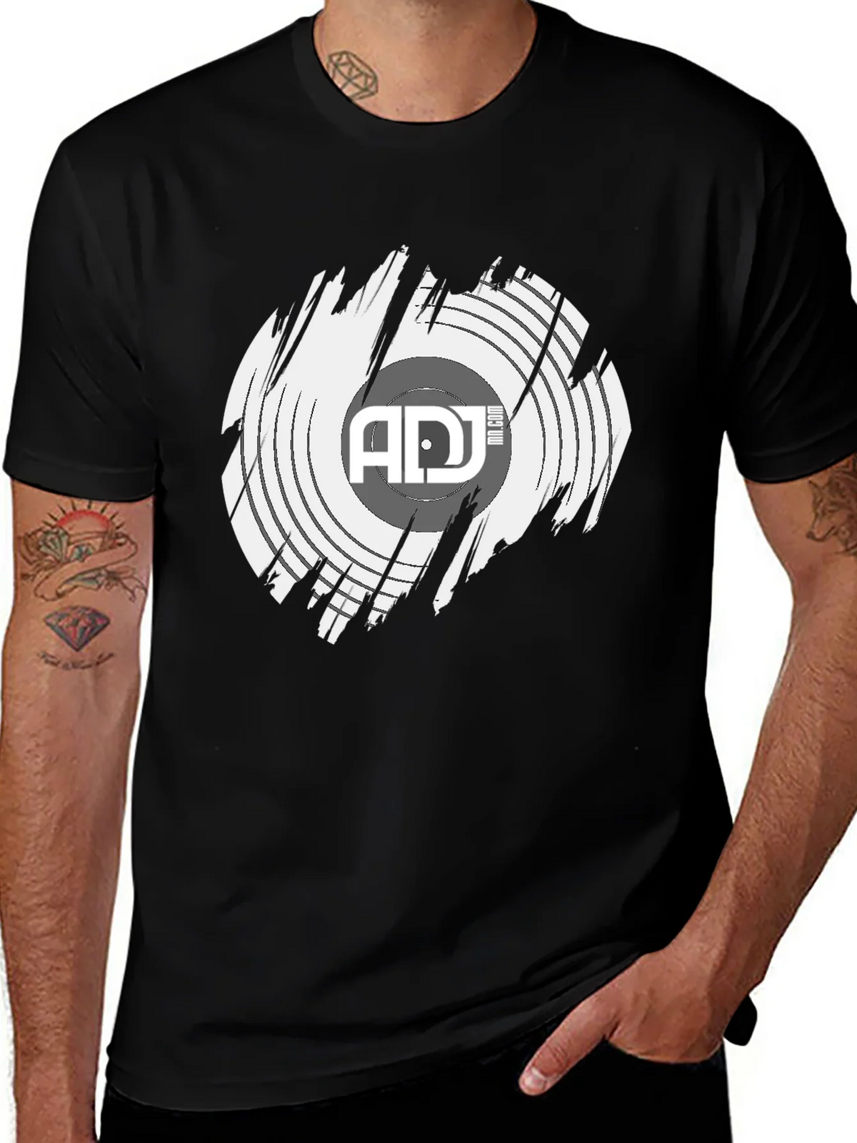 Retro DJ Record Graphic Tee product image 1