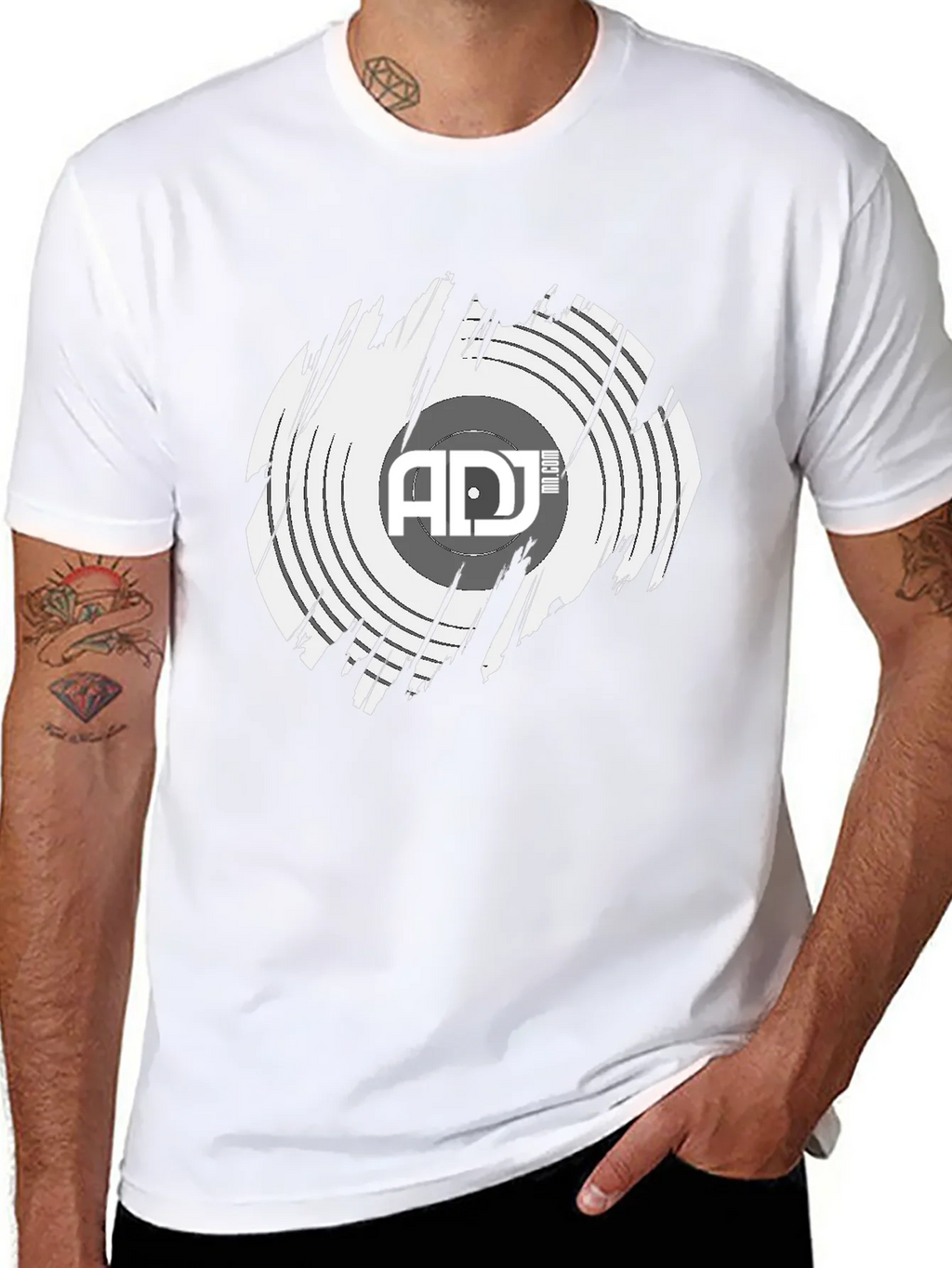 Retro DJ Record Graphic Tee product image 10
