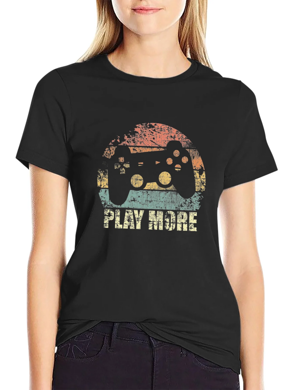 Retro Gamer T-Shirt - Play More Console Tee product image 5