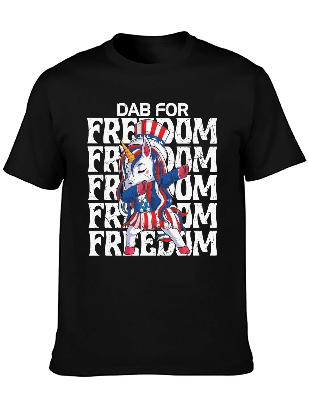 Dab for Freedom Unicorn Tee product image 6