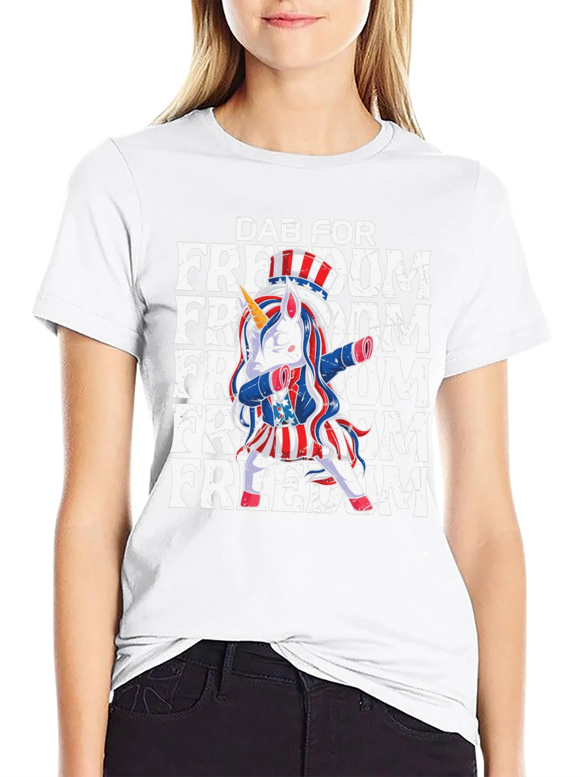 Dab for Freedom Unicorn Tee product image 11