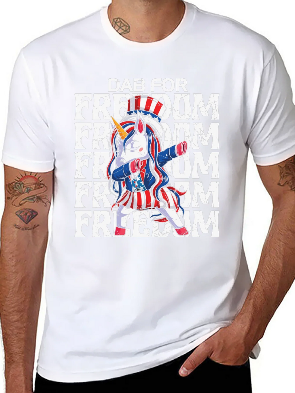 Dab for Freedom Unicorn Tee product image 10