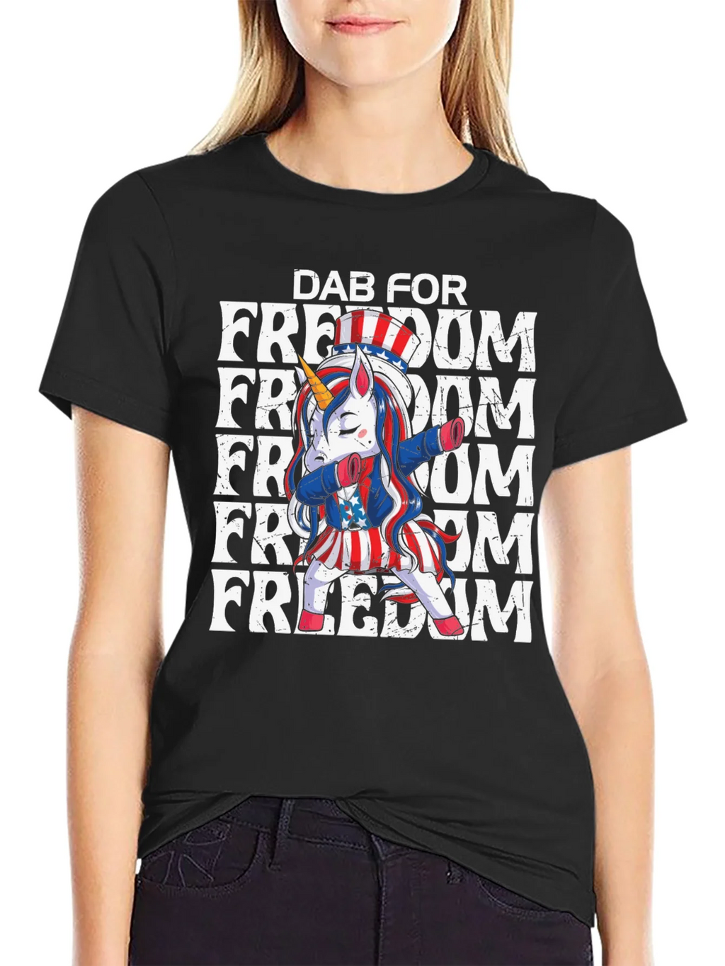 Dab for Freedom Unicorn Tee product image 5