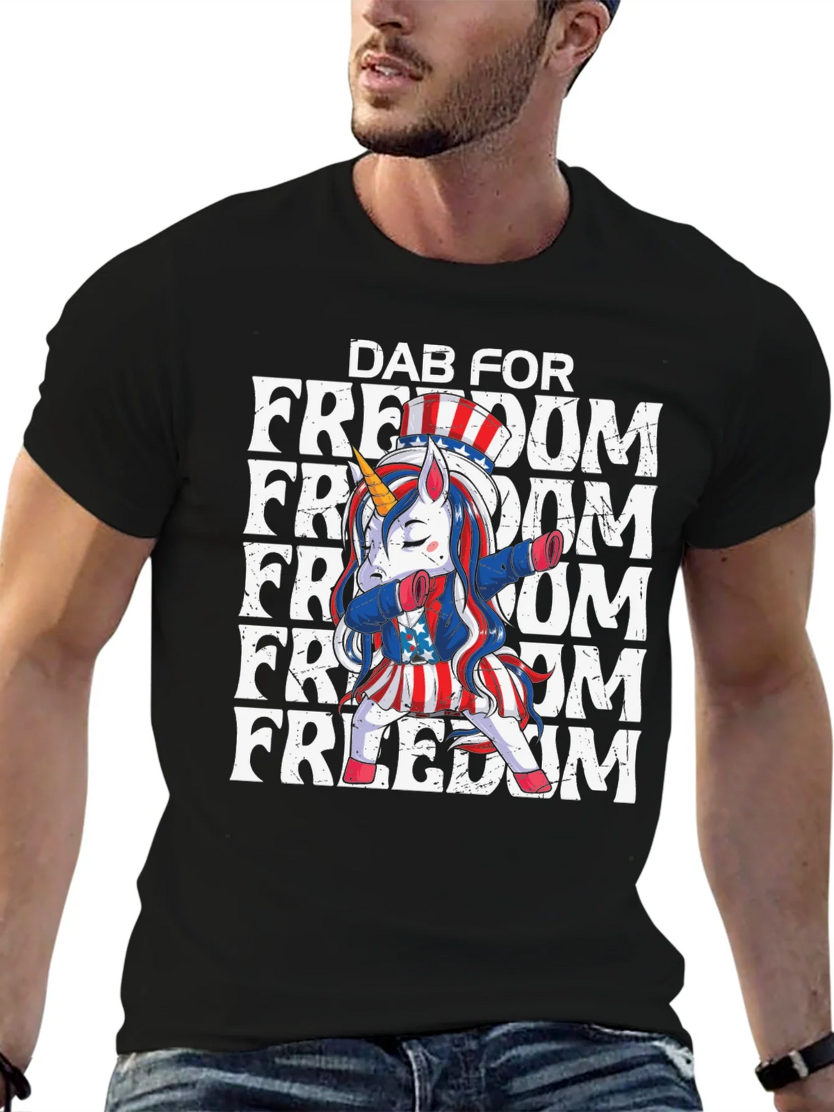 Dab for Freedom Unicorn Tee product image 9