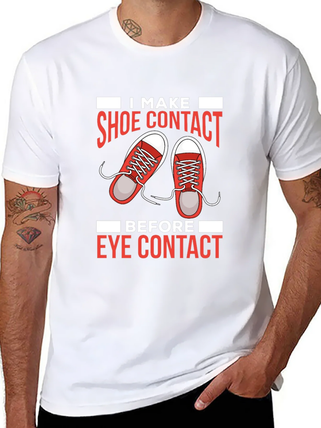 Shoe Contact T-Shirt Funny Graphic Tee