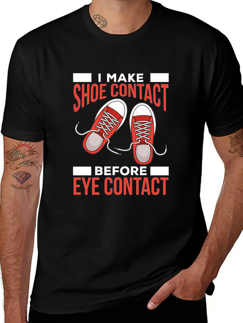 Shoe Contact T-Shirt Funny Graphic Tee
