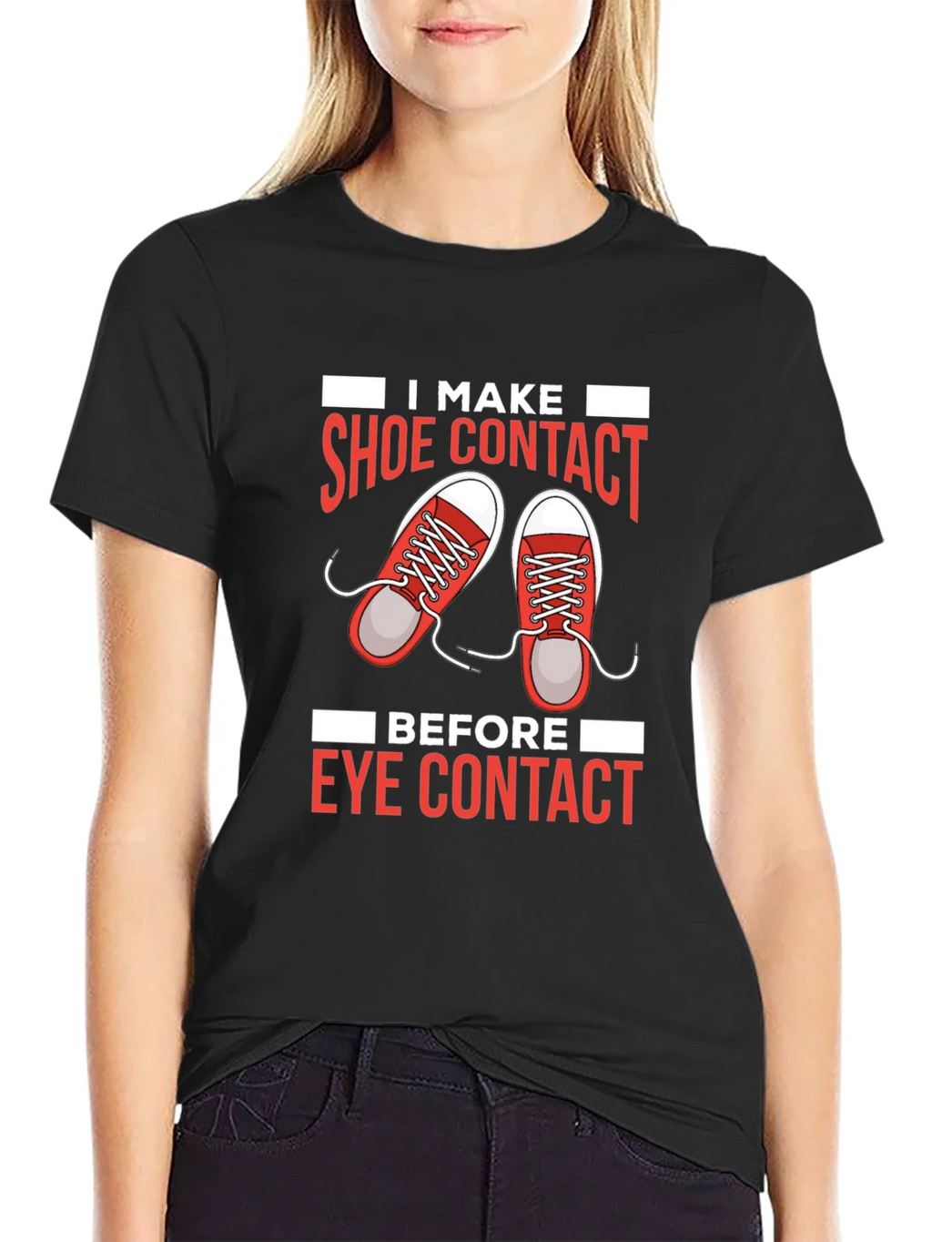 Shoe Contact T-Shirt Funny Graphic Tee